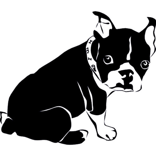 YAVRU KÖPEK FOLYO STİCKER 20cm uzunluk