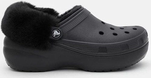Classic Platform Fuzz Lined Clog Kadın Terlik