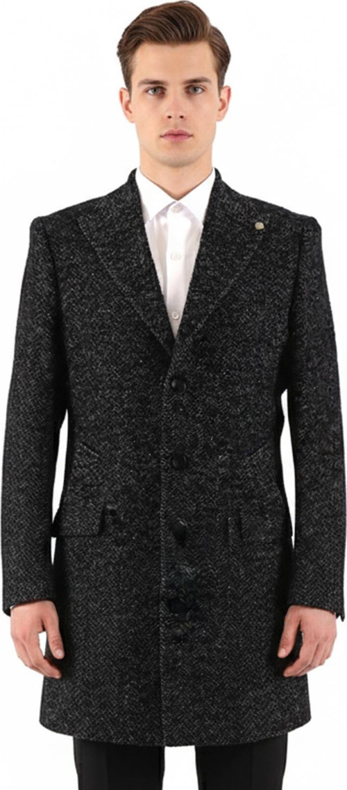 Erkek Slim Fit Kaban