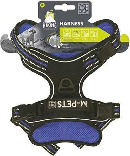 Hiking Reflektörlü Köpek Göğüs Tasması Mavi Medium 40-75 Cm