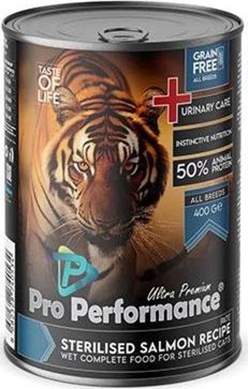 Ultra Premium Somonlu Kısırlaştırılmış Kedi Konservesi 6 Adet 400 Gr