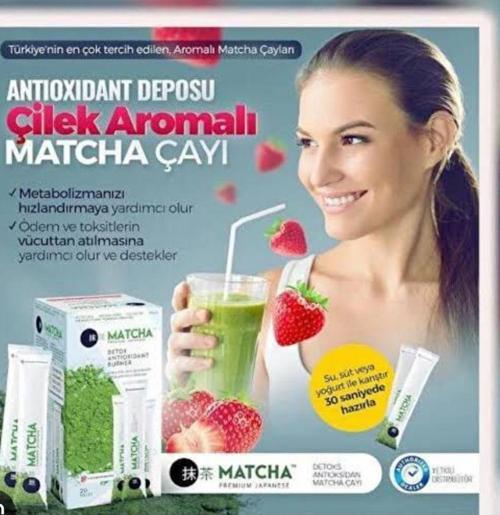 Matcha Detox Çilek Aromalı Çay