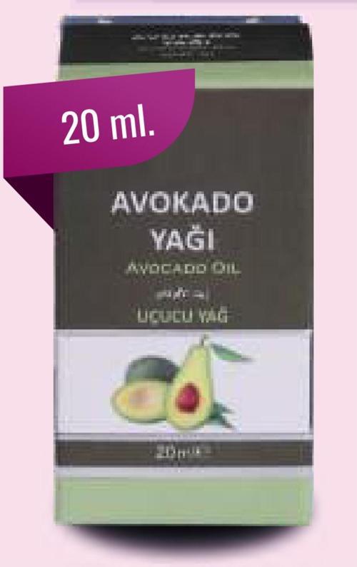 Saf Avakado Yağı 20 Ml