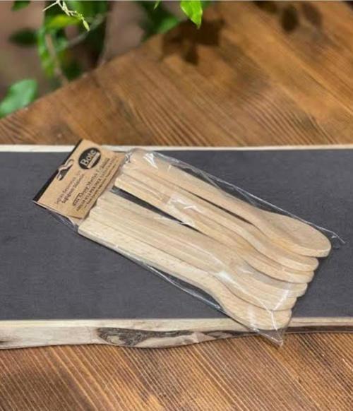 Bote1636Kod Ahşap 6 Lı Bal Pekmez Tatlı Kaşığı