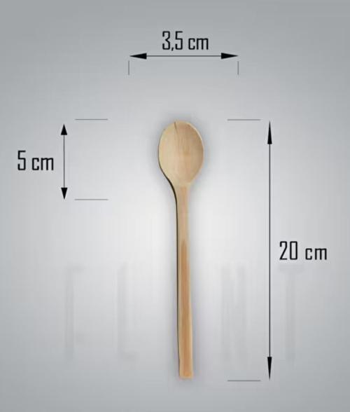 Bote1650Kod 20Cmx3,5Cm Yemek Kaşığı