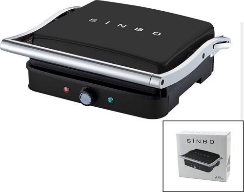 SİYAH IZGARA VE TOST MAKİNESİ AYARLANABİLİR ISI 180 DERECE AÇILABİLİR ÜST GÖVDE SSM-2571 (5060)