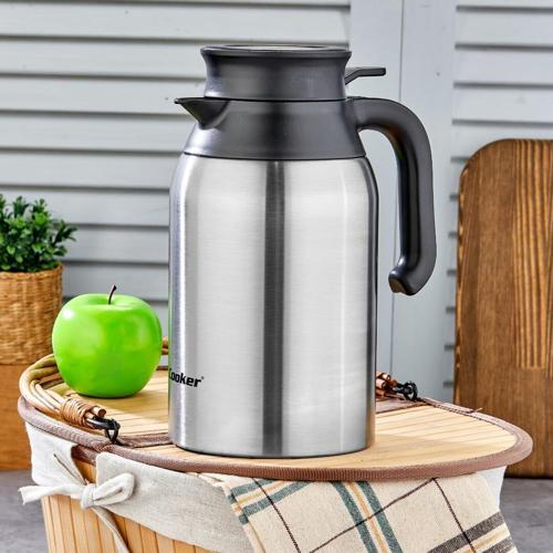 2LT 304 ÇELİK K MODEL TERMOS INOX SERİSİ12 SAAT SICAK - 24 SAAT SOĞUKÇİFT CONTALI KAPAK (5060)