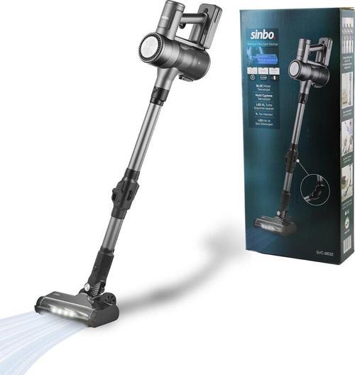 KABLOSUZ DİKEY SARJLI SÜPÜRGE KATLANIR ERGONOMİK BORU SVC-8632 (5060)