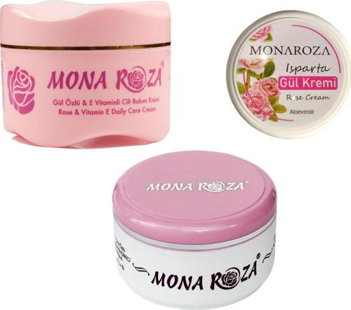 Gül Krem Seti (1 Adet 250 ml+1 Adet 200 ml ve 1 Adet 40 ml Gül Kremi)