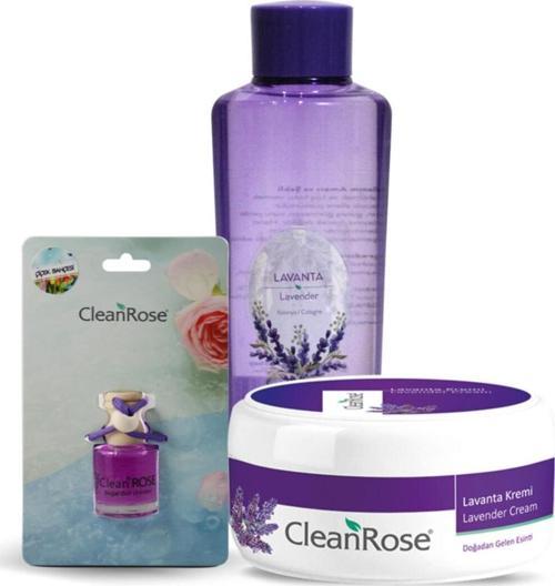 Lavanta Araç Kokusu + 250 ml Lavanta Kolonyası + 125 ml Lavanta Kremi