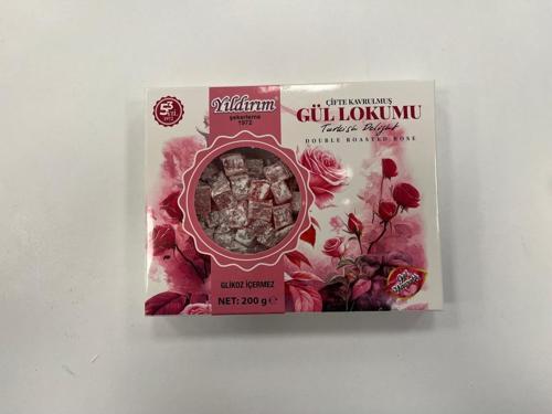 Çifte Kavrulmuş Gül Lokumu