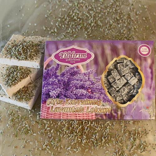 Lavantalı Çifte Kavrulmuş Lokum 200 gr