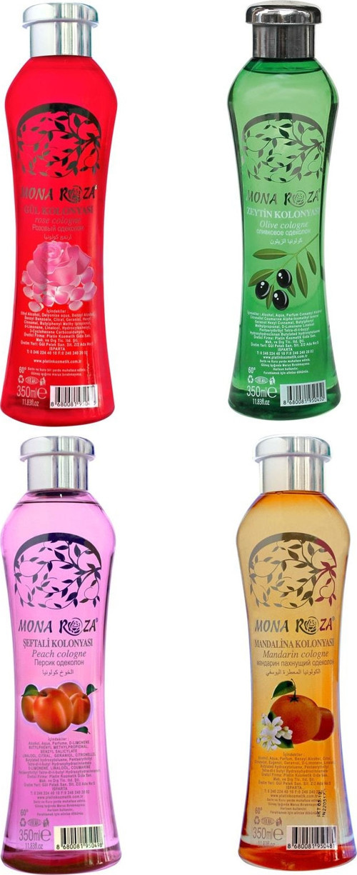 Efsane Kolonyalar Seti 4'li Set 11 (350 Ml -4 Adet)