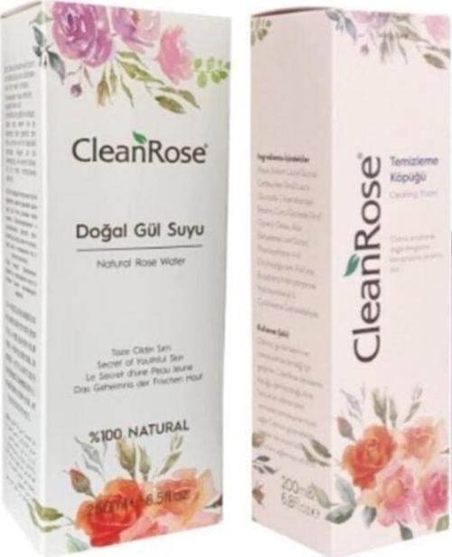 %100 Doğal Gül Suyu 250 ml Cilt Temizleme Köpüğü 200 ml