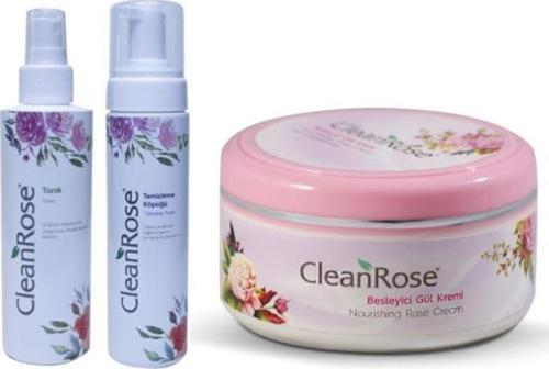 Gül Özlü Sıkılaştırıcı Tonik+yüz Temizleme Köpüğü+besleyici Gül Kremi 90 Ml-cilt Bakım Seti