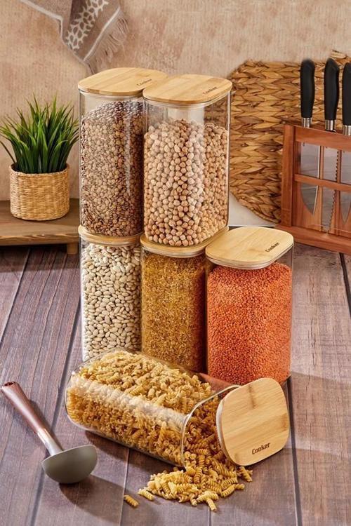 Cooker Borosilikat Oval Kavanoz 22 cm