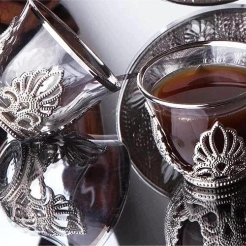 SRK013.11 Cam Nikel Mırra Fincan Takımı 6'lı