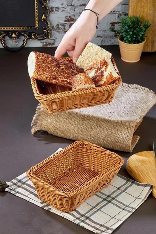 Cooker CKR3421 Dikdörtgen Hasır Ekmek Sepeti