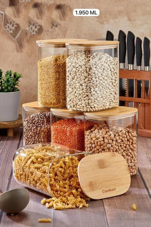 Cooker Borosilikat Oval Kavanoz 16.5 cm