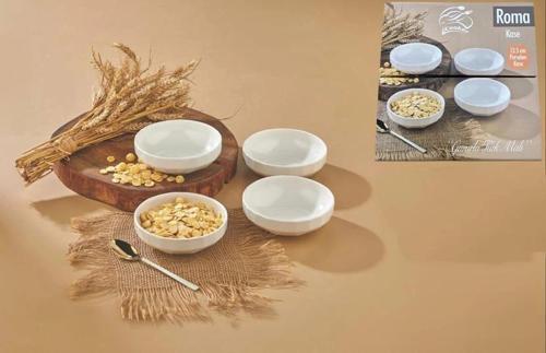 Cooker Yuvarlak Porselen Kase Seti 14 cm 4'lü