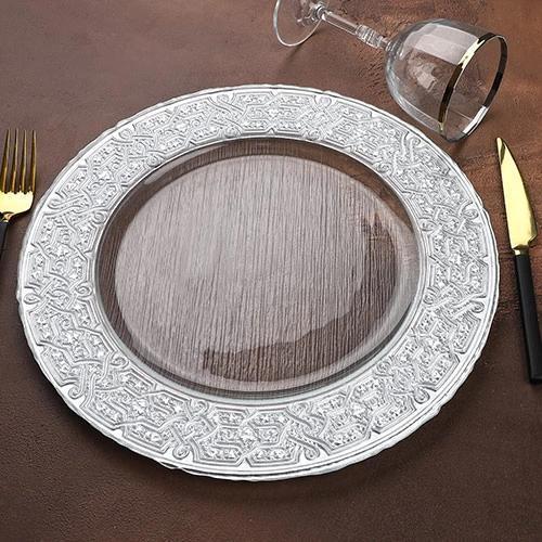 Gümüş Renk Cam Supla 33 cm