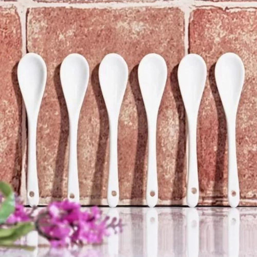 GYS31 Porselen Büyük Sade Kaşık 13cm 6 Lı