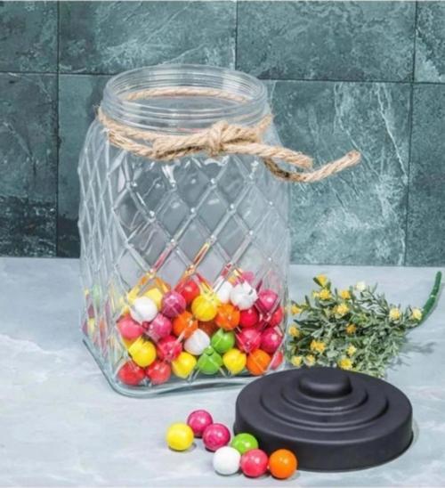 Cooker CKR2732 Siyah Kapaklı Cam Kavanoz 25 Cm