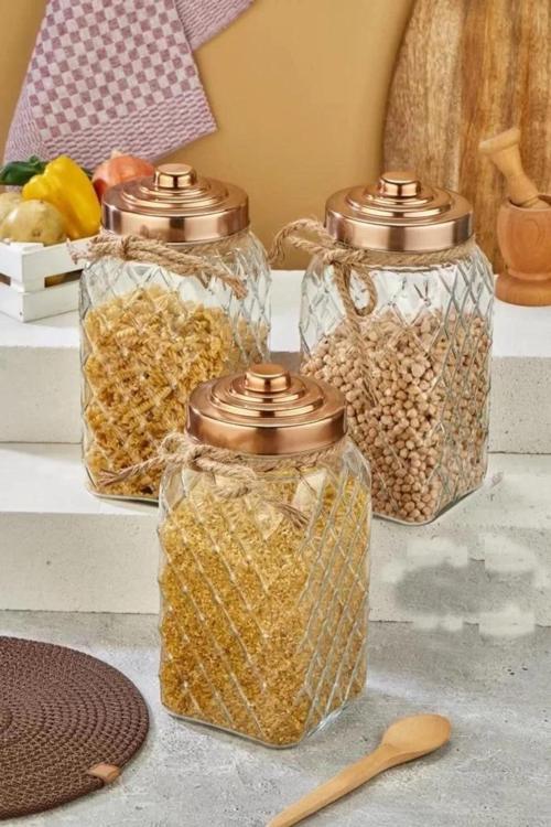 Cooker CKR2264 Bakır Kapaklı Cam Kavanoz 30 cm 1 Adet