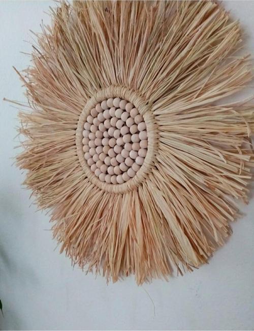 Rafya Boncuklu Duvar Aksesuar Süsü