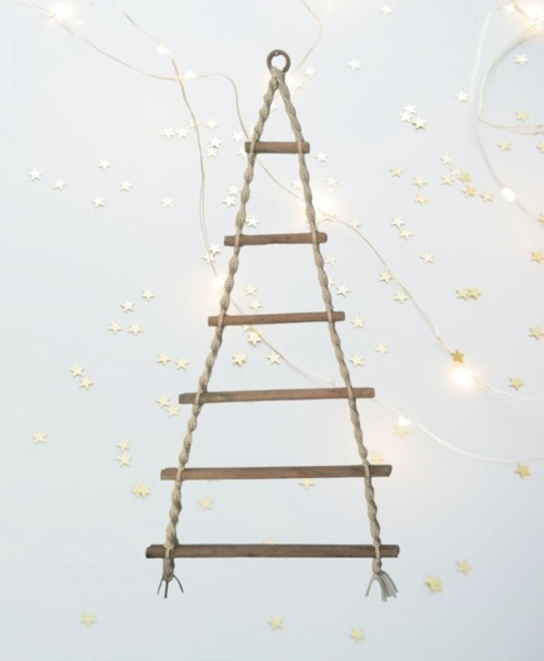 Yeniyıl/Yılbaşı Ağacı, Askılı Makrome Fotoğraflık Duvar Dekoru Noel Askılı Ahşap Süs