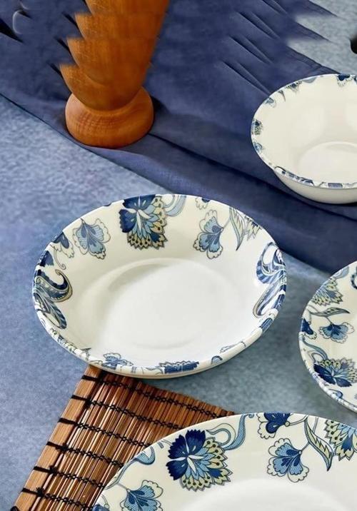 Cooker CKR4227 Çiçek Desenli Porselen Yemek Tabağı 20 cm 6'lı