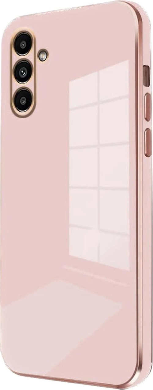 Samsung Galaxy A55 5G Kılıf Volet Silikon - Pembe-(5796)