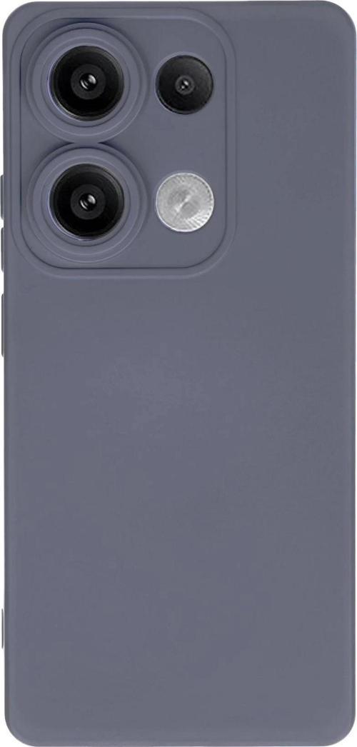 Xiaomi Redmi Note 13 4G Kılıf Nano içi Kadife Silikon - Gri-(5796)