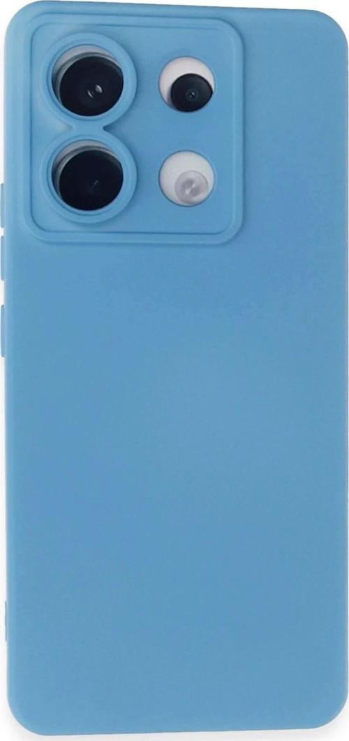 Xiaomi Redmi Note 13 Pro 5G Kılıf Nano içi Kadife Silikon - Mavi-(5796)