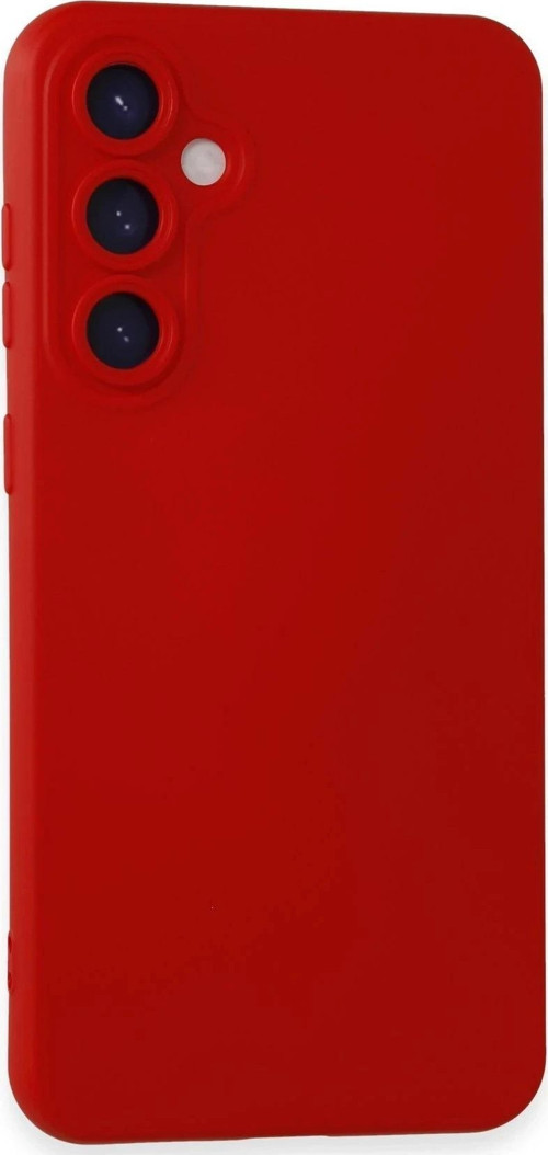 Samsung Galaxy S24 Kılıf Nano içi Kadife Silikon - Kırmızı-(5796)