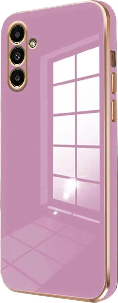Samsung Galaxy A35 5G Kılıf Volet Silikon - Mor-(5796)
