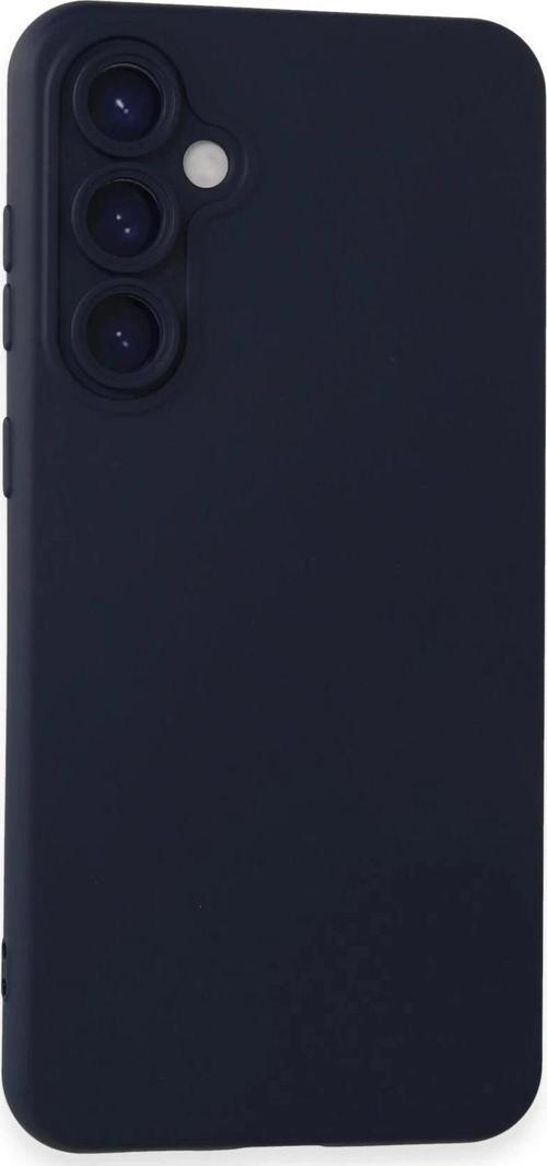 Samsung Galaxy S24 Kılıf Nano içi Kadife Silikon - Lacivert-(5796)