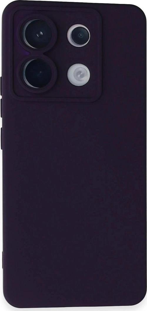 Xiaomi Redmi Note 13 Pro 5G Kılıf Nano içi Kadife Silikon - Mor-(5796)