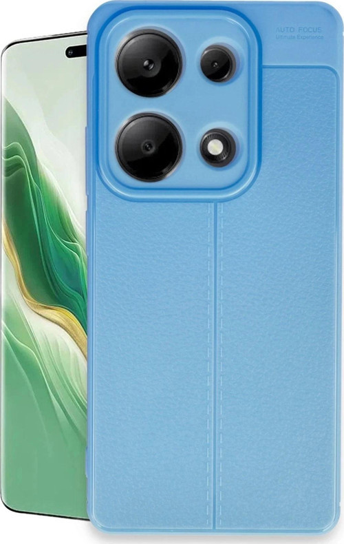 Xiaomi Redmi Note 13 Pro 4G Kılıf Auto Focus Kapak - Mavi-(5796)