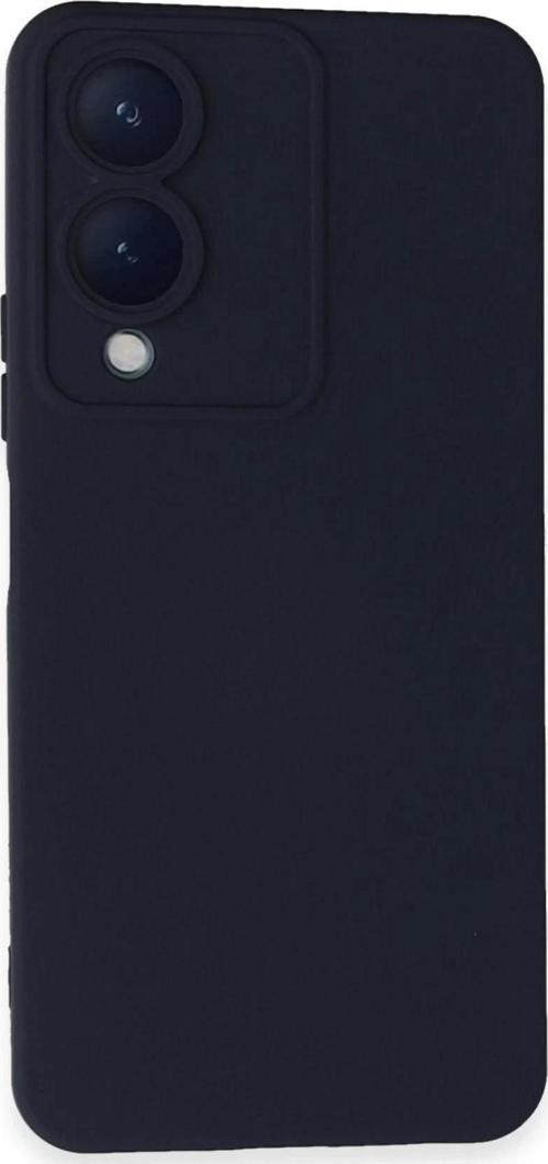 Vivo Y17S Kılıf Nano içi Kadife Silikon - Lacivert-(5796)