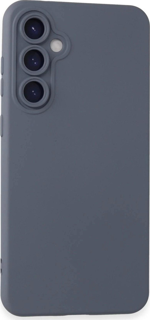 Samsung Galaxy S24 Kılıf Nano içi Kadife Silikon - Gri-(5796)