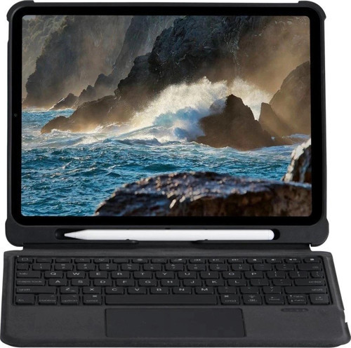 T5207D iPad Pro 11 (2022) Kılıf İnter Ledli Klavyeli Tablet Kılıfı - Siyah-(5796)