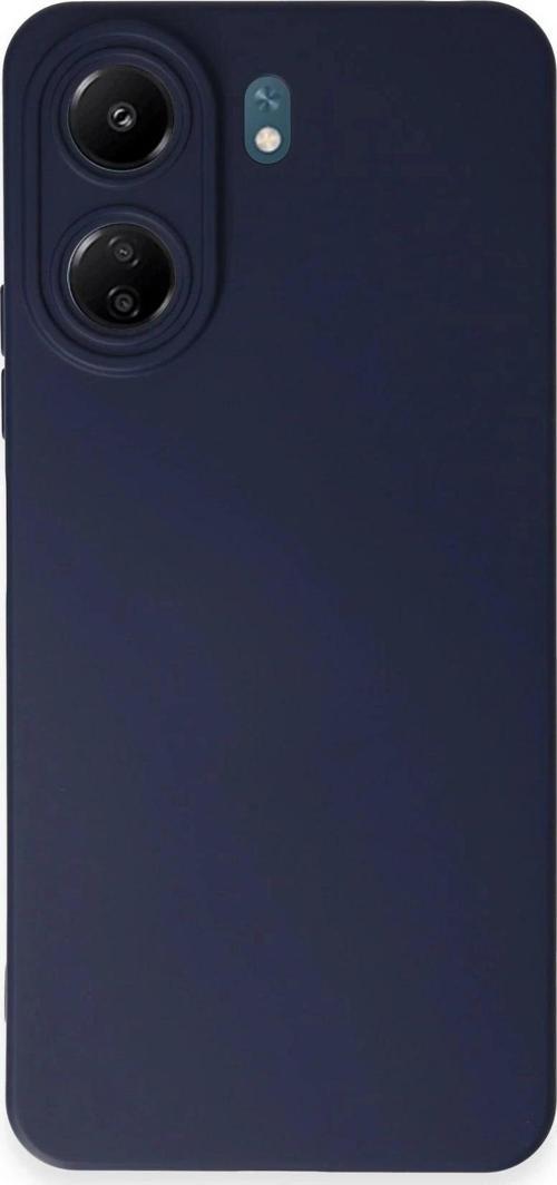 Xiaomi Redmi 13C Kılıf Nano içi Kadife Silikon - Lacivert-(5796)
