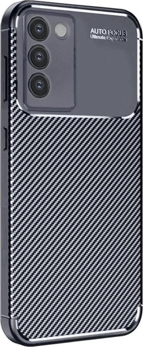 Vivo V30 Lite 4G Kılıf Auto Focus Karbon Kapak - Siyah-(5796)