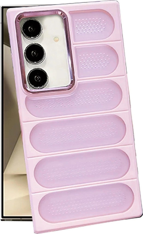 Samsung Galaxy S24 Kılıf Airmax Silikon Kapak - Pembe-(5796)