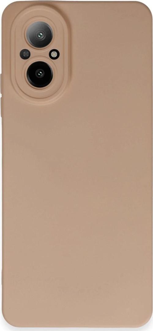 Realme 12 Lite Kılıf Nano içi Kadife Silikon - Pudra-(5796)