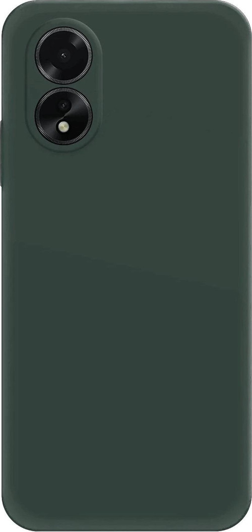Oppo A38 Kılıf First Silikon - Koyu Yeşil-(5796)