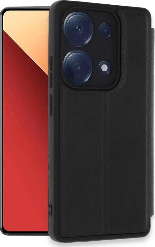 Xiaomi Redmi Note 13 Pro 4G Kılıf Flip Cover - Siyah-(5796)