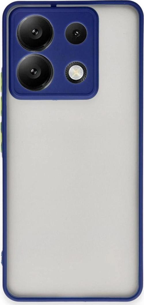 Xiaomi Redmi Note 13 5G Kılıf Montreal Silikon Kapak - Lacivert-(5796)
