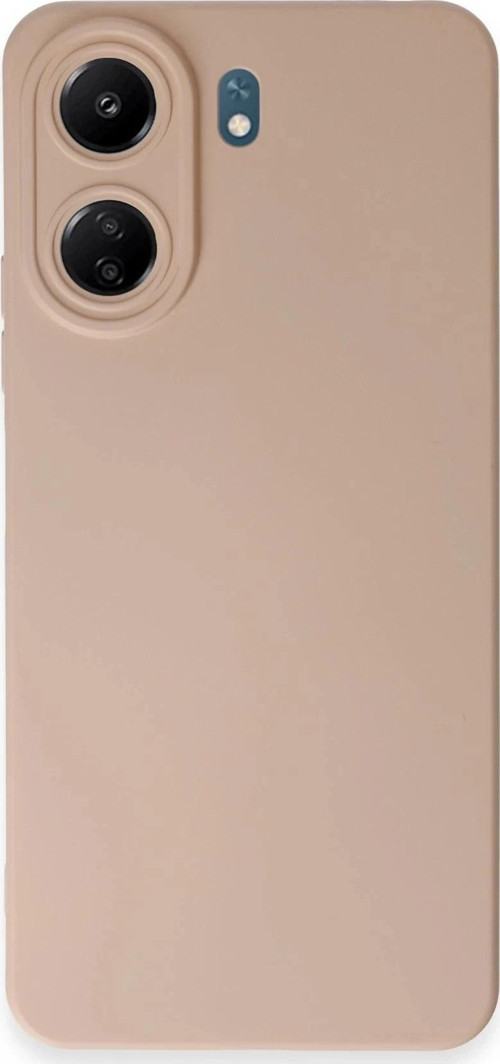 Xiaomi Redmi 13C Kılıf Nano içi Kadife Silikon - Pudra-(5796)